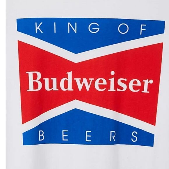 1X 14W 16W Budweiser Patriotic Beer Tee Classic - Picture 2 of 6